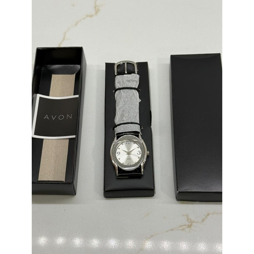 Avon Women's Spectacular Shine Black Watch NIB